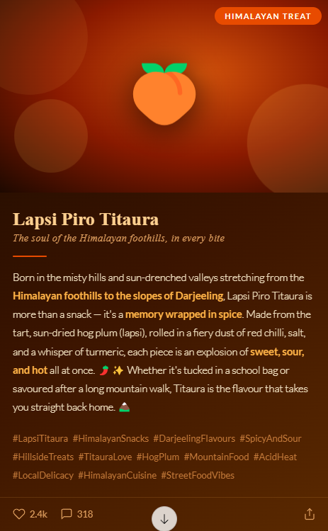 lapsi piro titaura himalayan