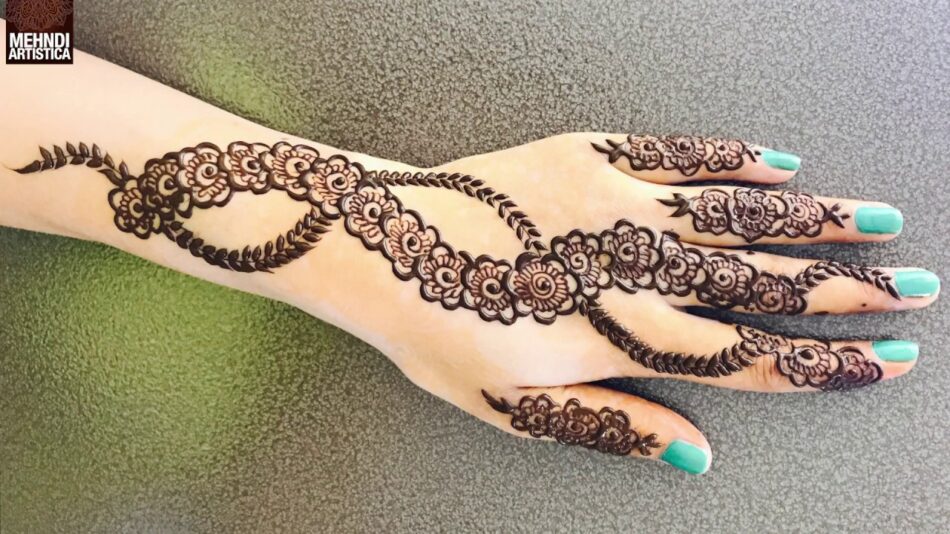 22 Beauty of Bel Ki Patiya Mehndi Design: A Delicate and Intricate Art ...